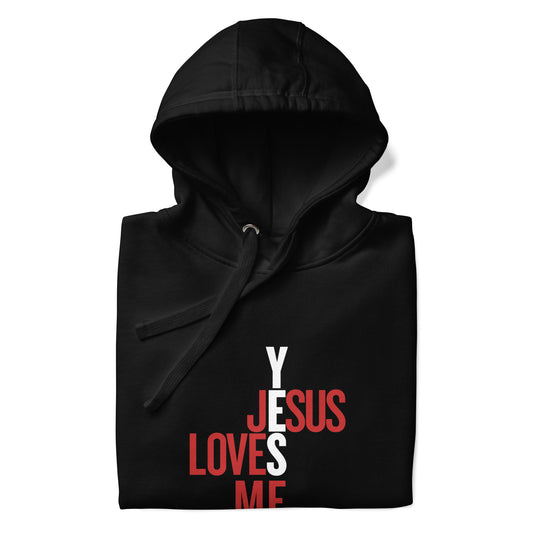 Christian Adult Unisex Hoodie, Yes Jesus Loves Me